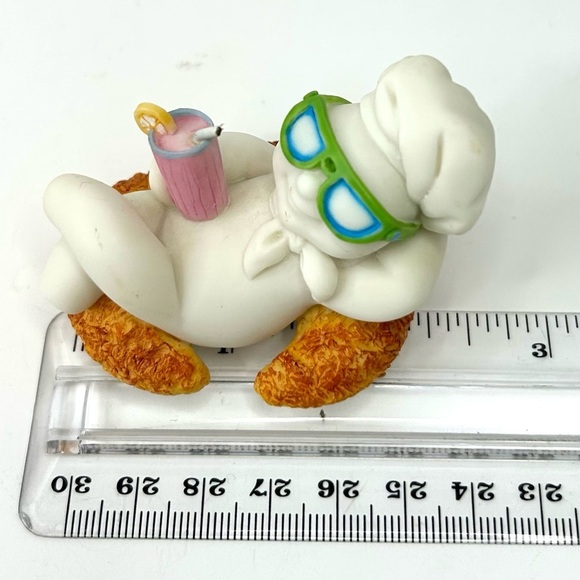 Vtg 1997 Danbury Mint Pillsbury Doughboy Calendar Month August Figure Sunglasses - Picture 10 of 10